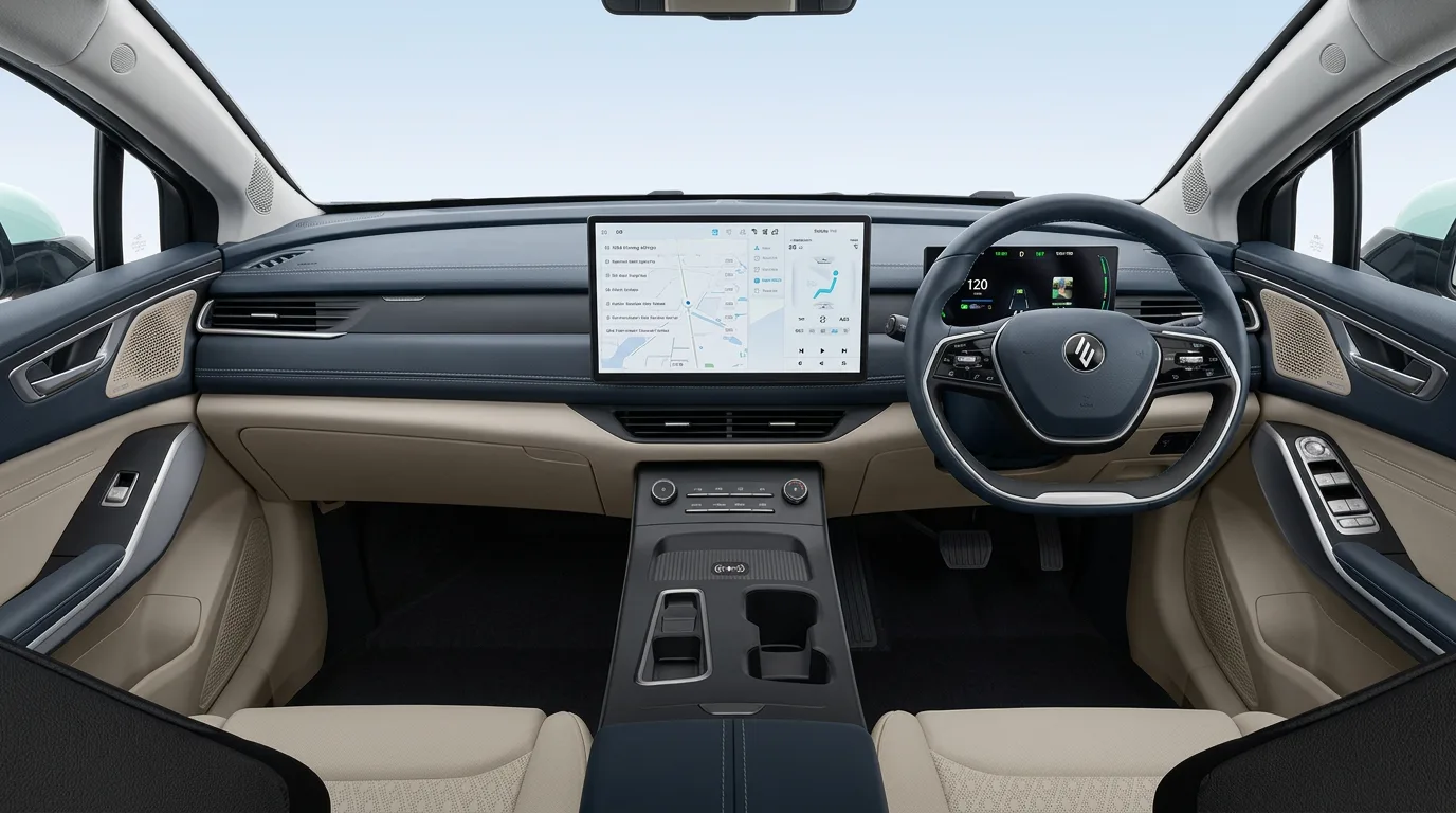 Real ELIGHT dual-tone right-hand-drive interior